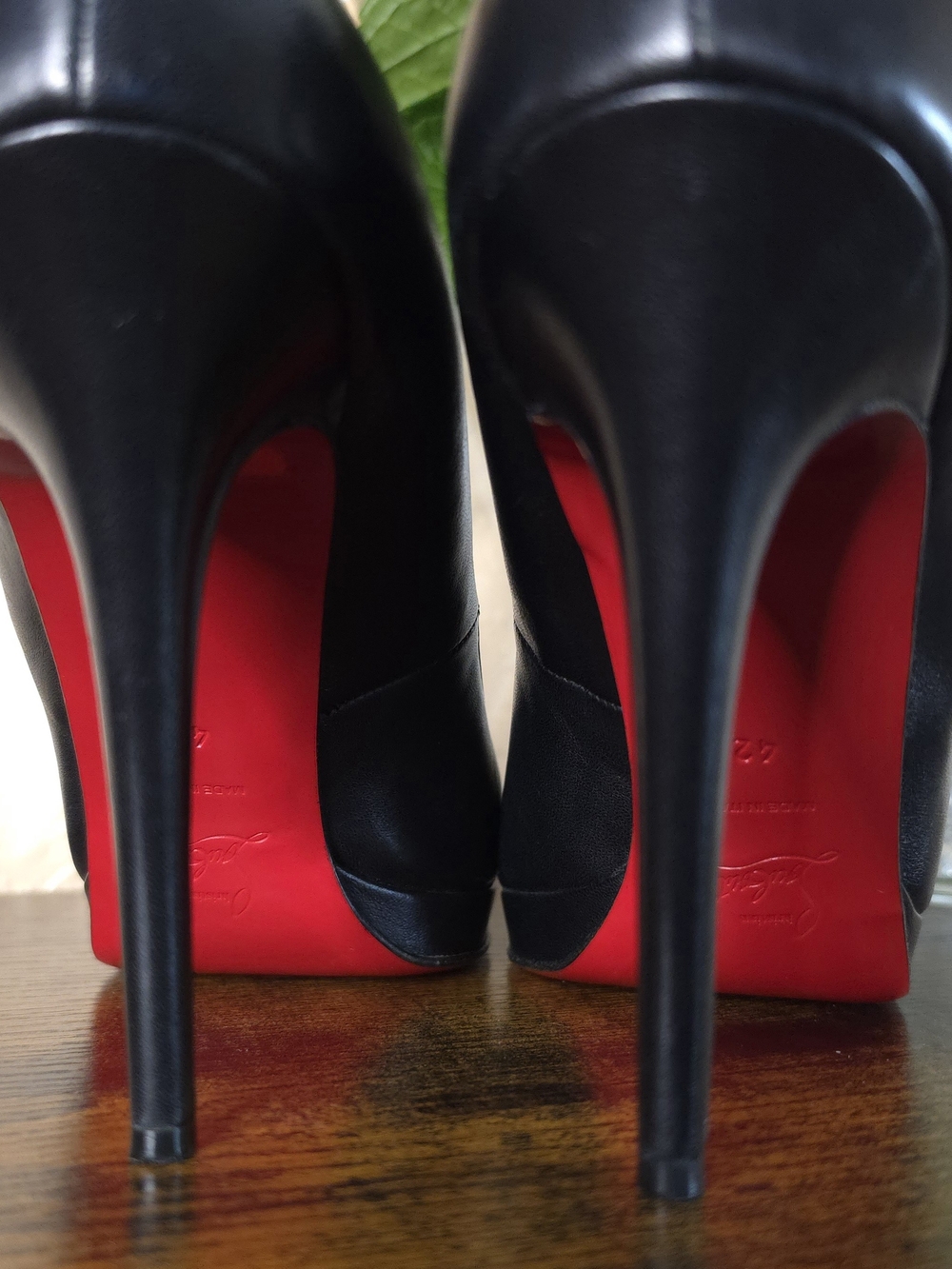 Christian Louboutin Simple 120 mm Nappa Black Leather Stiletto Pumps - Picture 7 of 10
